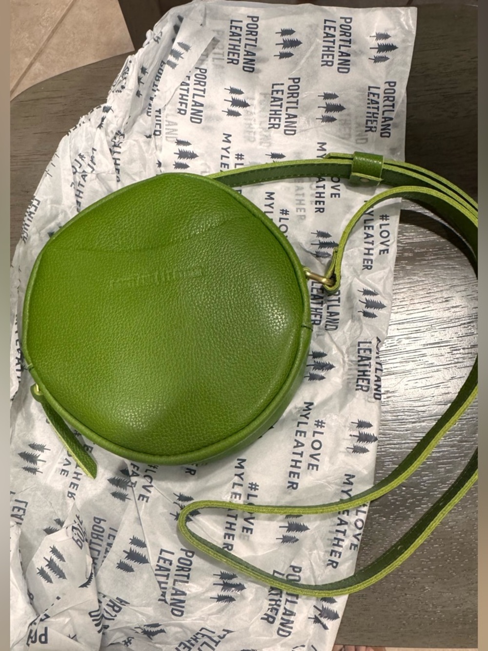 Portland Leather Small Circle Crossbody